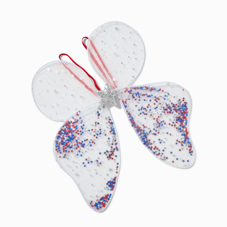 Stars &amp; Stripes Shaker Glitter Wings,