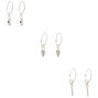 Silver Key Mixed Earrings - 6 Pack,