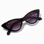 Chunky Black Cat Eye &amp; Gold Chain Link Sunglasses,