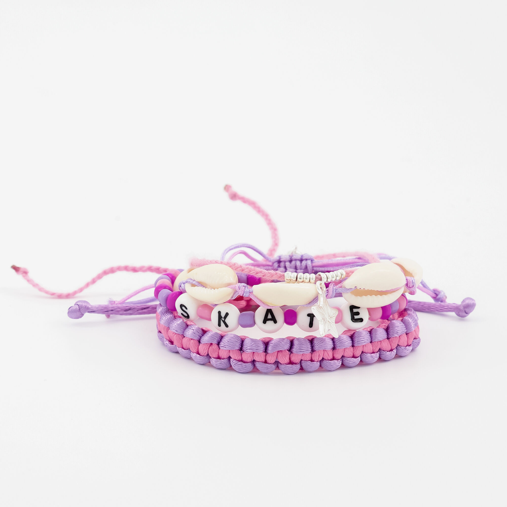 Chouchou et bracelets sport Sky Brown™ - Lilas, lot de 5,