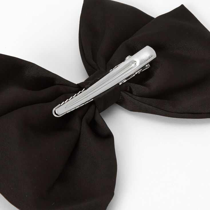 Claire&#39;s Club Pearl Hair Bow Clip - Black,