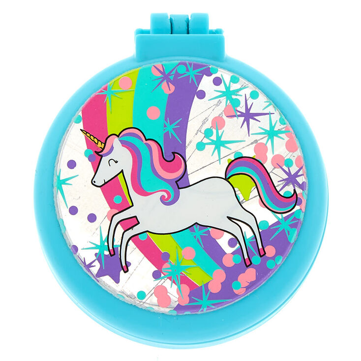 Miss Glitter The Unicorn Pop Up Hair Brush Turquoise Claire S Us