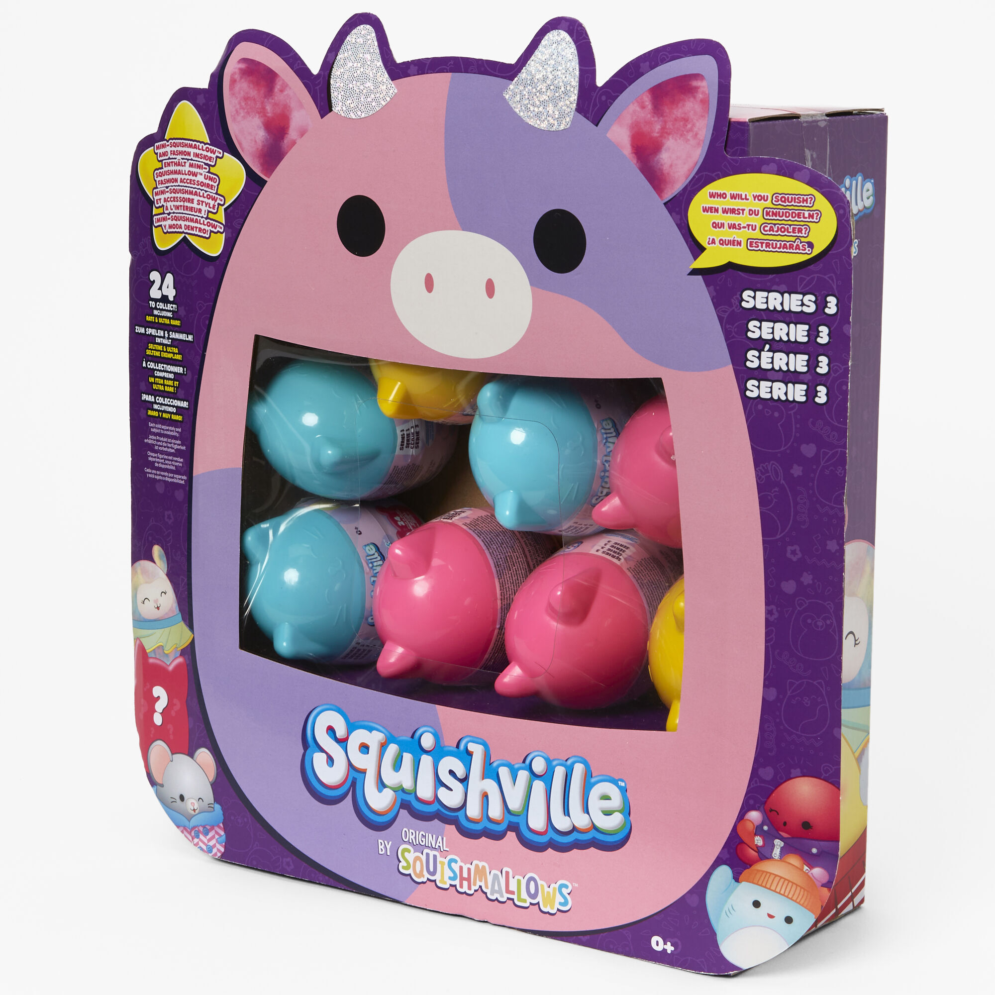 Squishmallows™ Squishville Series 3 Mini Squishmallows™ Single Plush Toy Blind Bag - Styles May Vary,