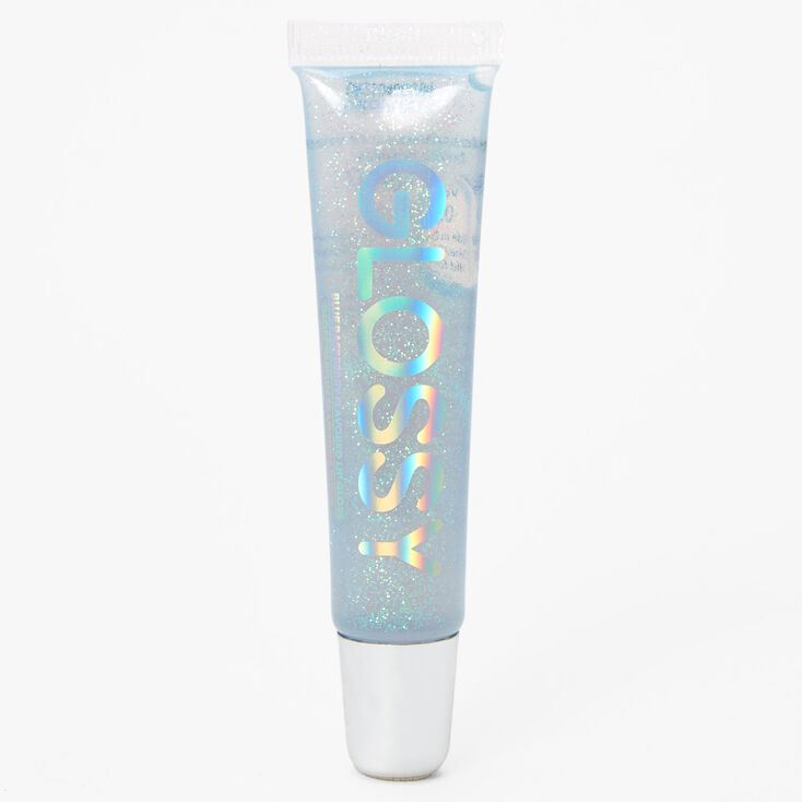 Clear Blue Glossy Lip Gloss,