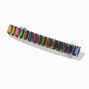 Barrette de strass arc-en-ciel iridescente,