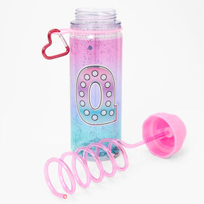 Initial Water Bottle - Pink, Q,