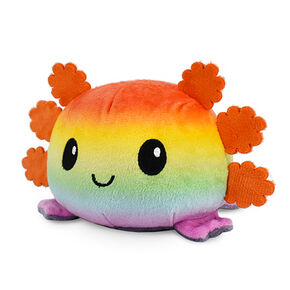 TeeTurtle&trade; Reversible Plushmates Rainbow Axolotl,