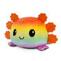 TeeTurtle&trade; Reversible Plushmates Rainbow Axolotl,