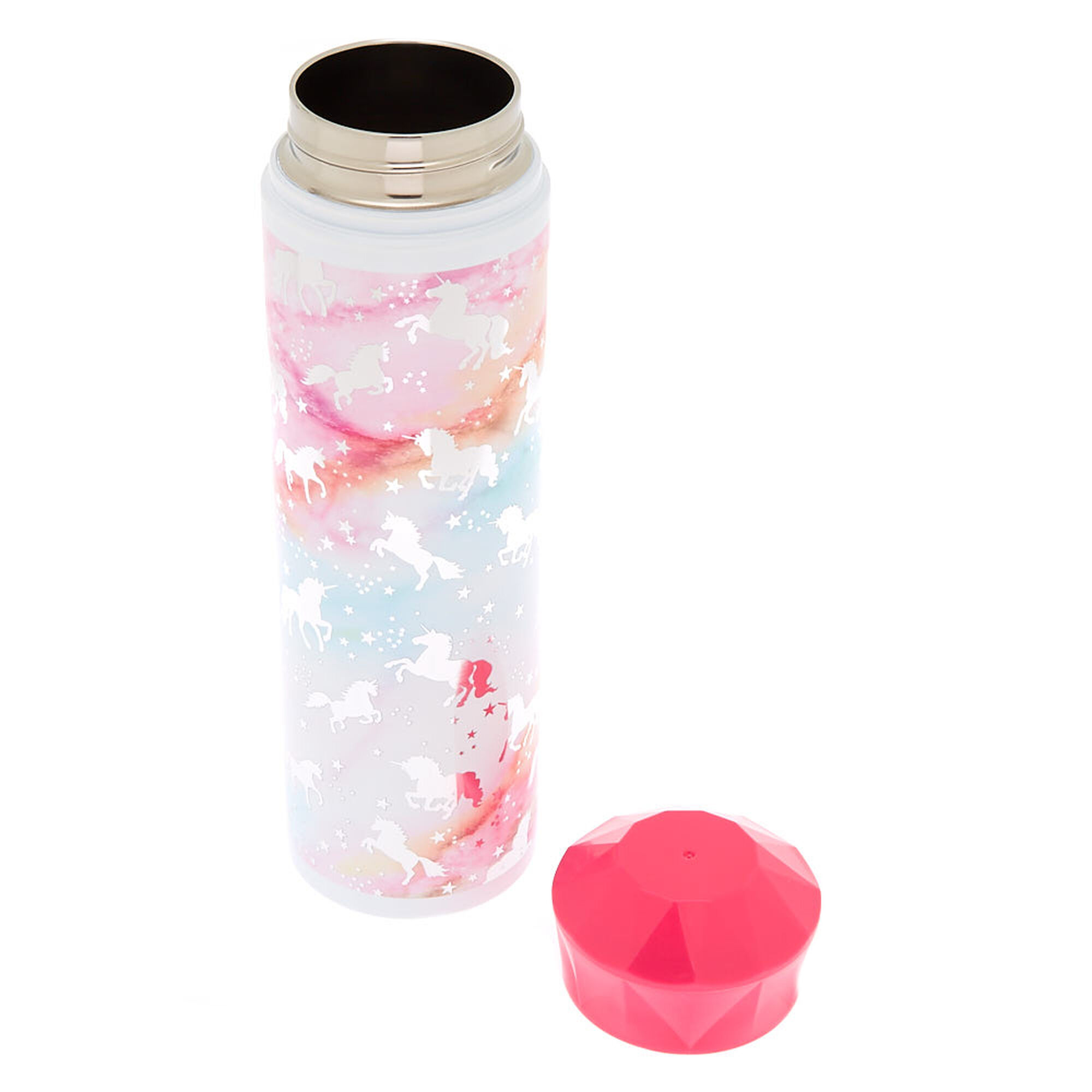 Marble Unicorn Water Bottle Claire S Us