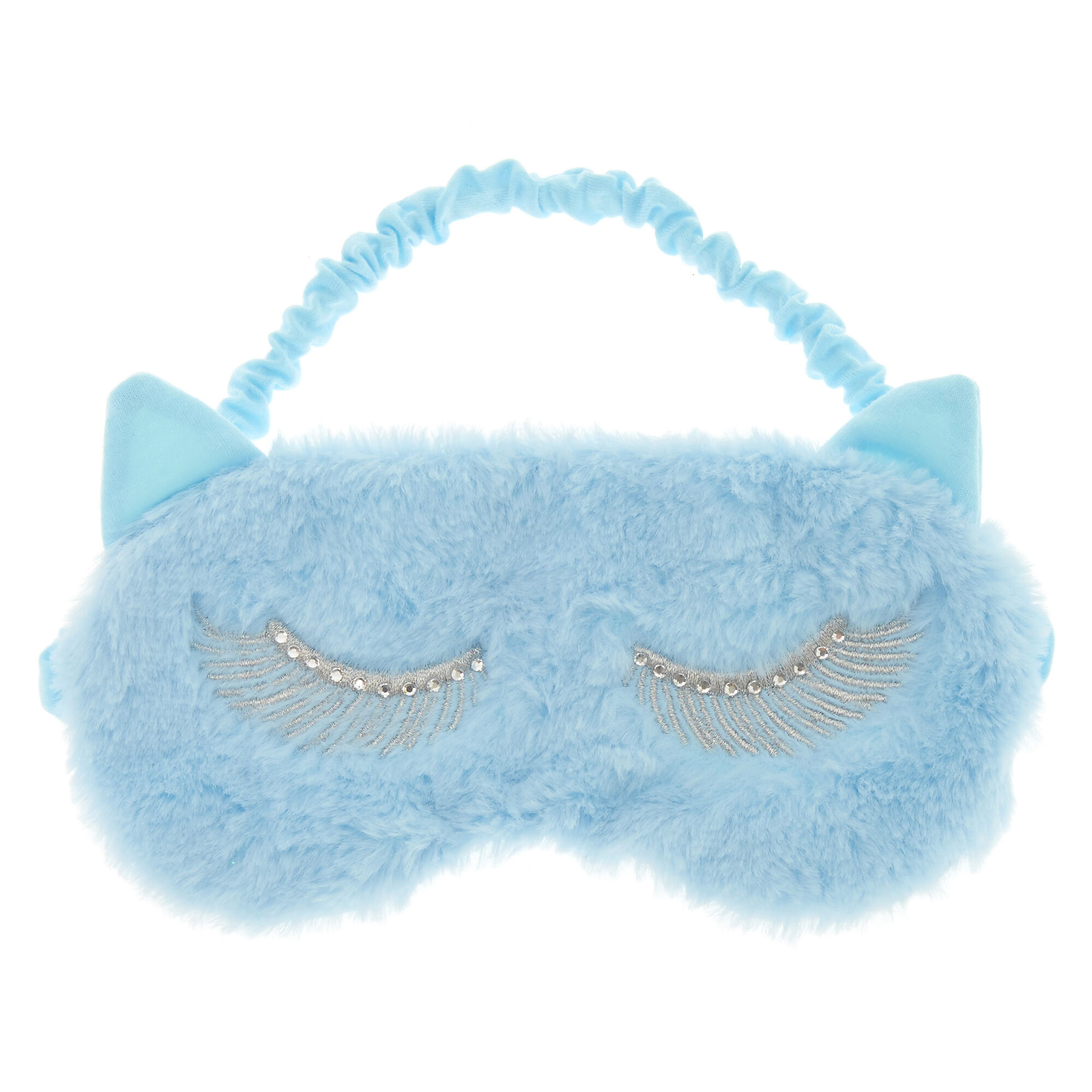  Pastel Blue Cat  Ear Sleep Mask Claire s