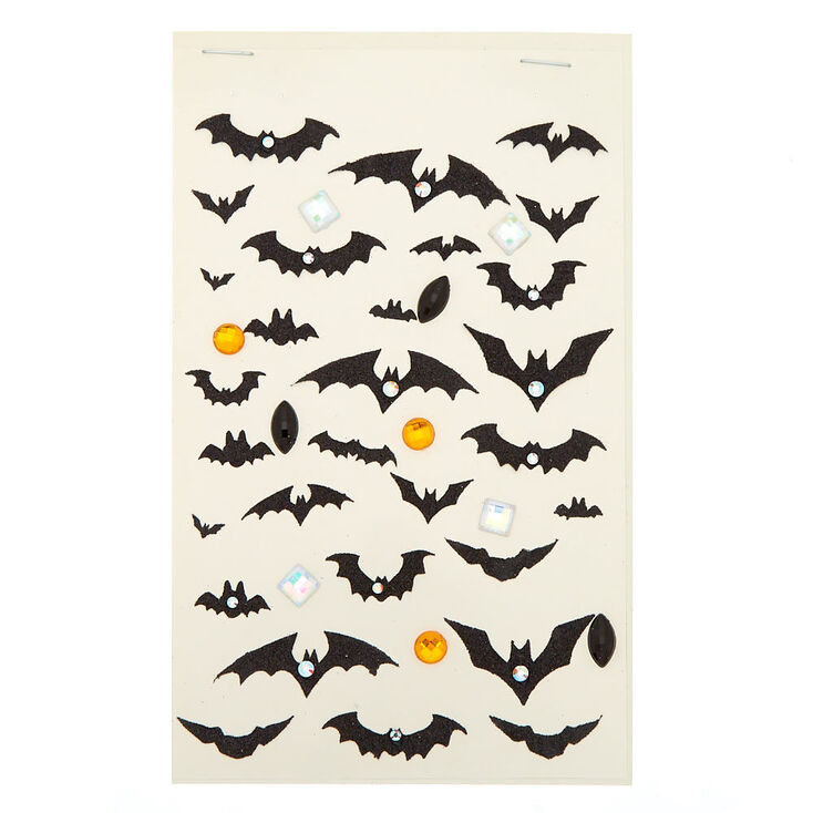 Claire's Autocollants pour le corps à paillettes motif chauve-souris