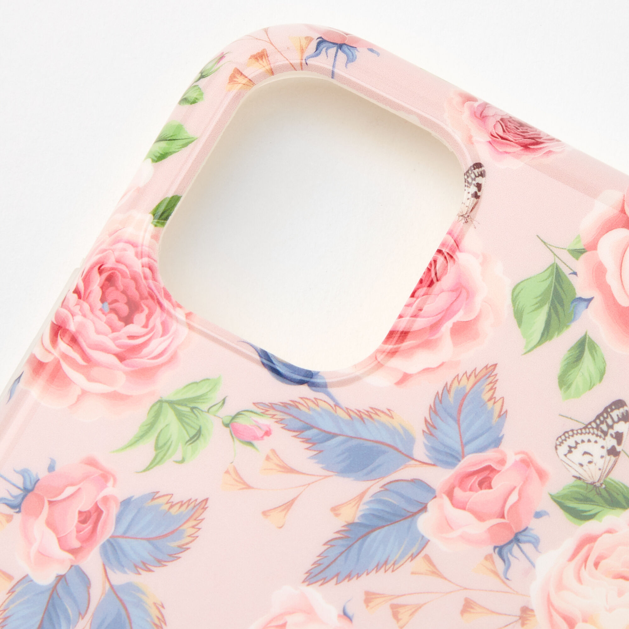 Pink Rose Floral Phone Case - Fits iPhone 11,