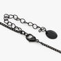Halloween Faux Gemstone Spider Necklace - Black,