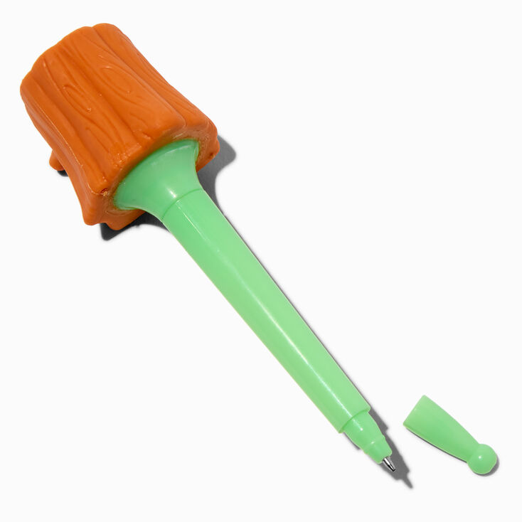Frog in a Log Novelty Squeeze Pen,