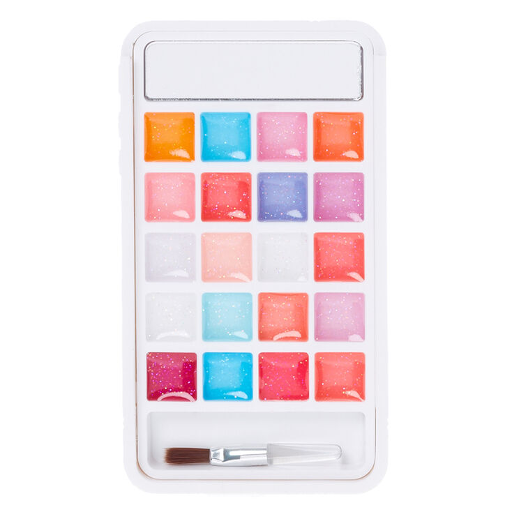 Coffret de gloss &eacute;tincelant coque de portable motif lapin &eacute;blouissant pour enfants,