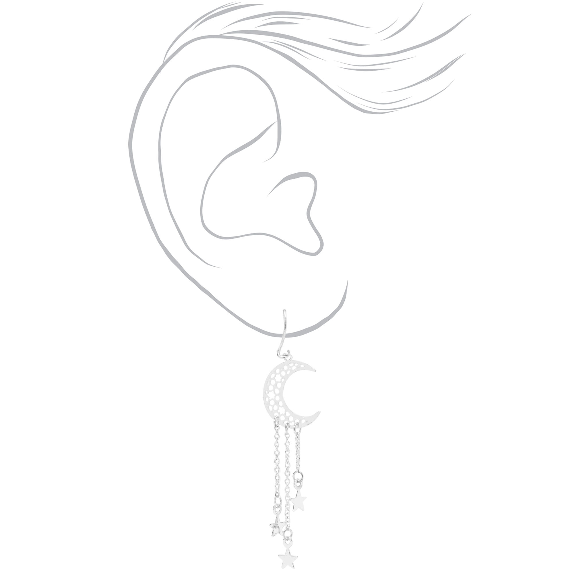 Claire's discount moon earrings