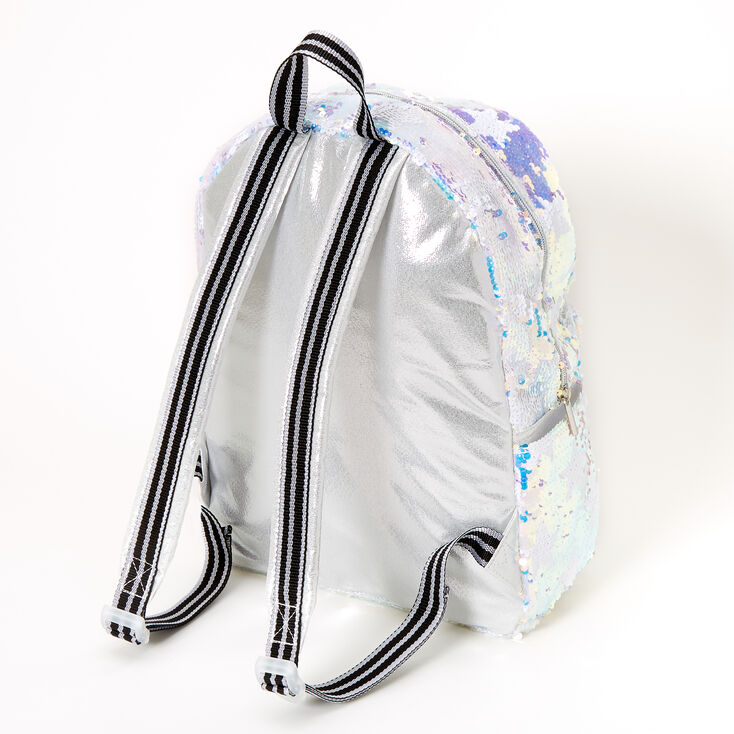 Holographic Reversible Sequin Star Medium Backpack,