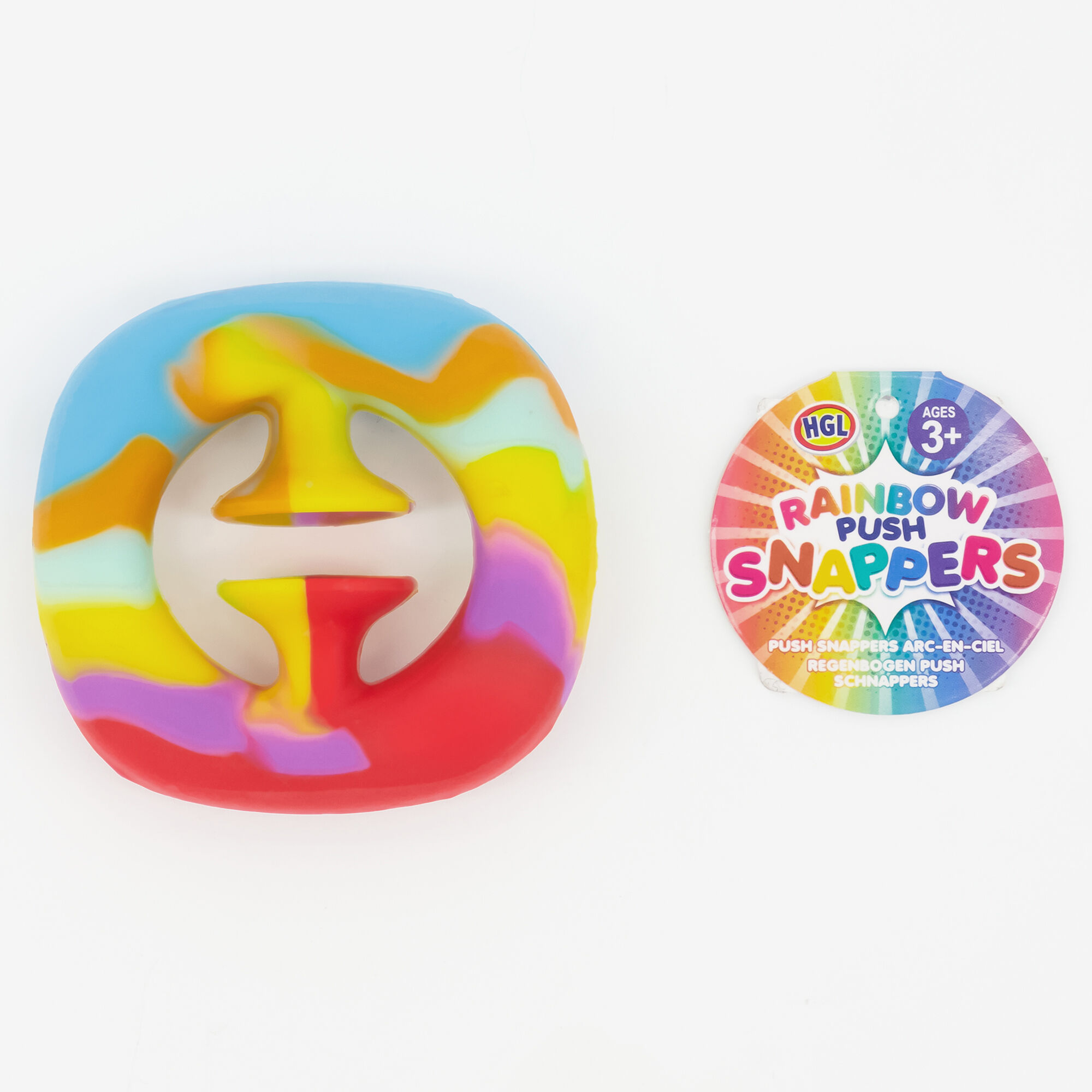 Claire's Jouet fidget Push Snappers arc-en-ciel