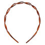 Brown Tortoiseshell Lattice Headband,