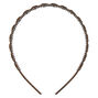 Crazy Daisy Headband - Brown,