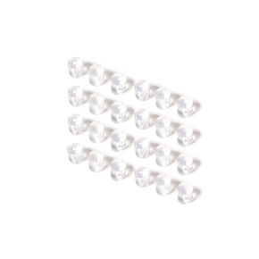 Claire's Nylon Earring Back Replacements | 12 Pack | Clear