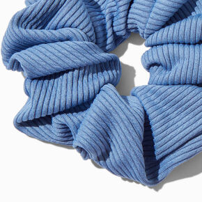 Blue &amp; Pink Ribbed Hair Scrunchies - 2 Pack,