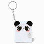 Glitter Panda Mini Diary Keychain,