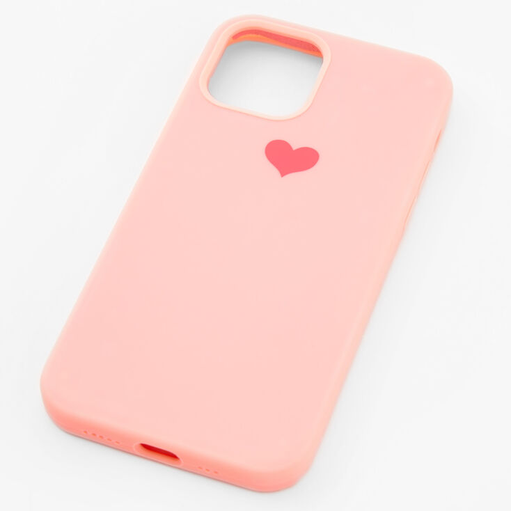 Pink Heart Phone Case - Fits iPhone 12/12 Pro,