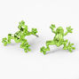 Clous d&rsquo;oreilles grenouille verts,