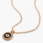 Gold Evil Eye Pendant Necklace,