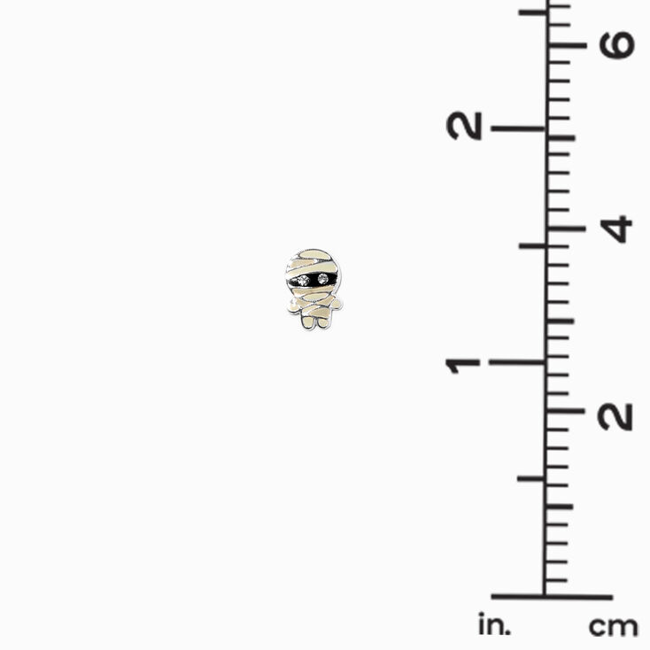 Sterling Silver Mummy Stud Earrings,