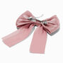Mauve Sheer Hair Bow Clip,