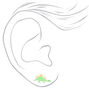 Green Dinosaur Stud Earrings,