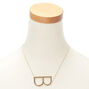 Oversized Initial Pendant Necklace - B,