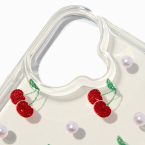 Glitter Cherries &amp; Pearls Phone Case - Fits iPhone&reg; 16,