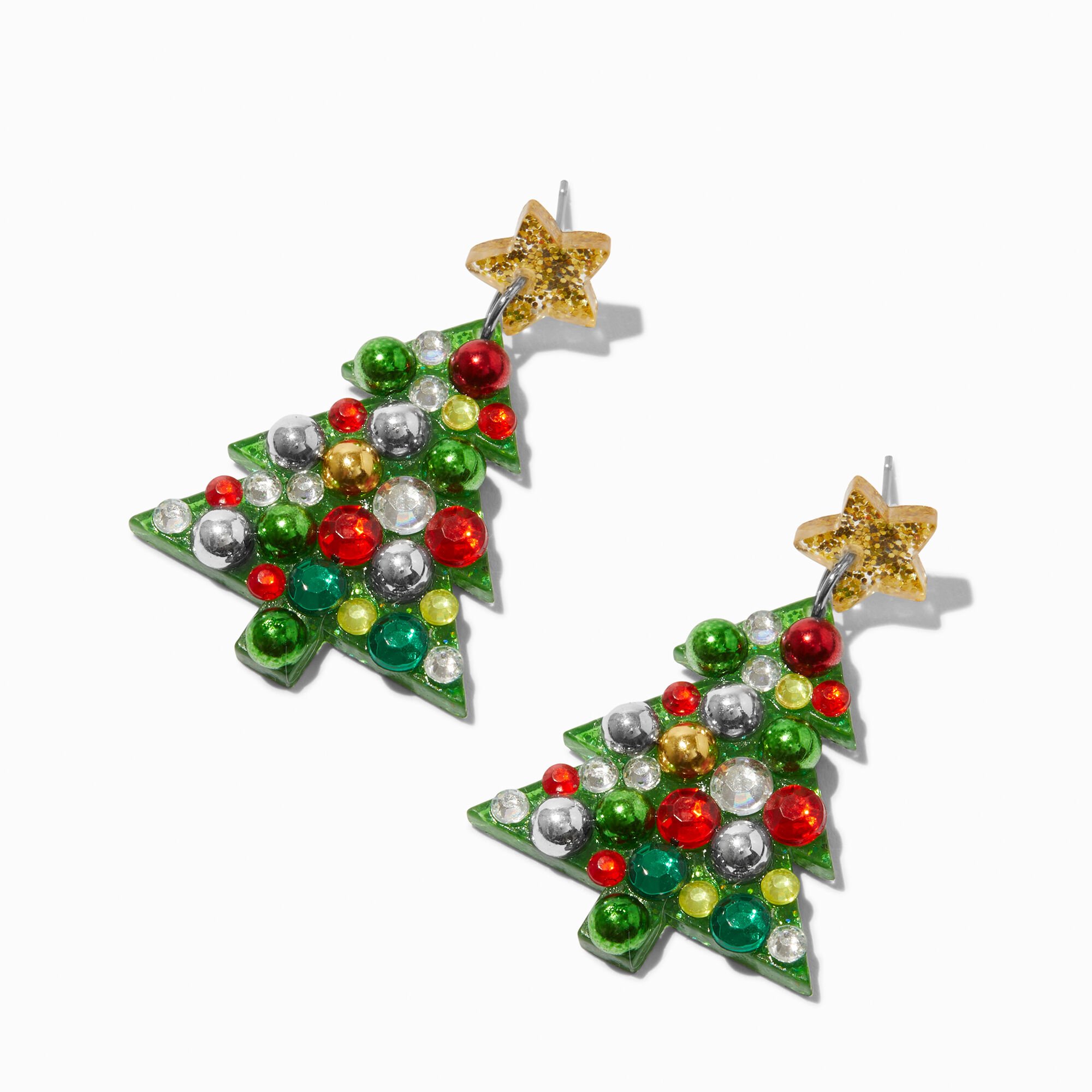 Sparkly christmas earrings on sale