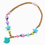 Claire&#39;s Club Beaded Seashell Locket Pendant Necklace,