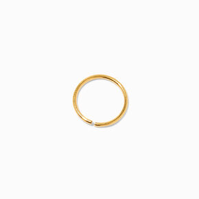 Gold 20G Titanium Hoop Nose Ring,