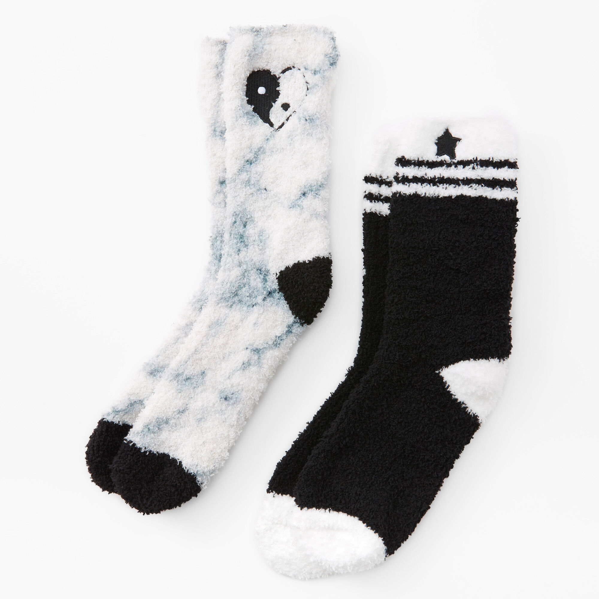 Cozy Yin Yang Crew Socks - 2 Pack,