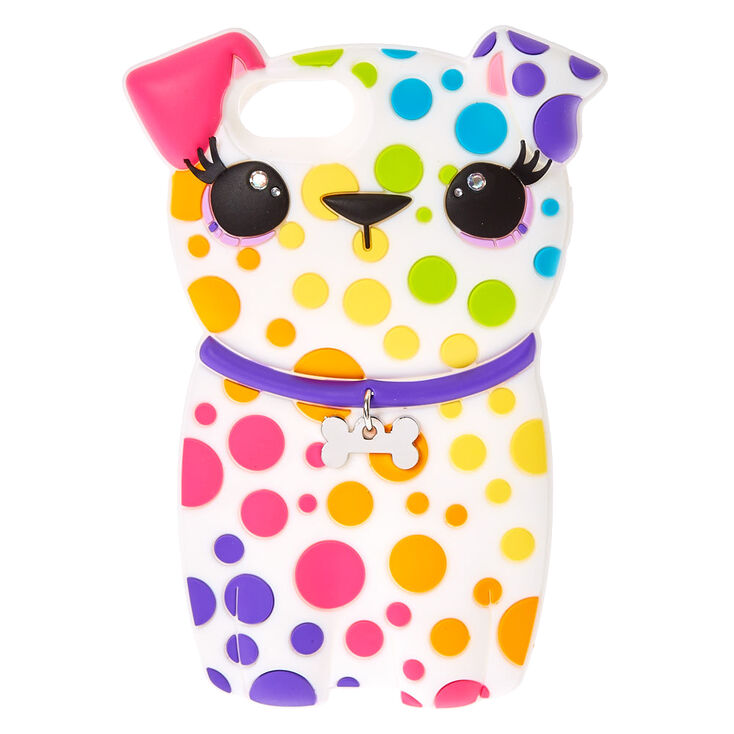 Rainbow Spotted Dog Phone Case Fits Iphone 6 7 8 Se Claire S Us