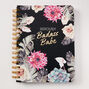 Seriously Badass Babe Floral Notebook - Black,