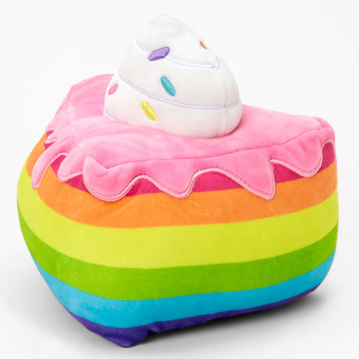 Squishmallows&trade; 8&quot; Claire&#39;s Exclusive Rainbow Cake Plush Toy,