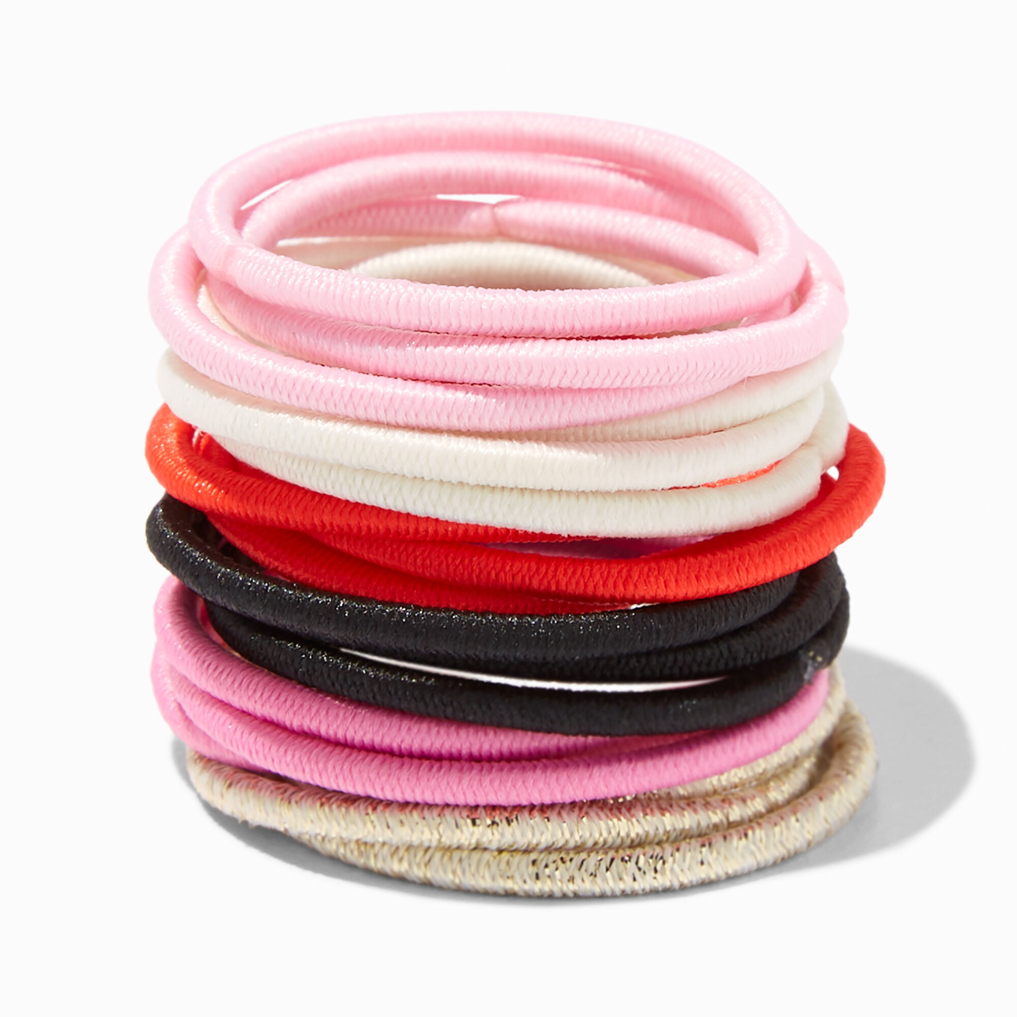 View Claires Club Tonals Hair Ties 18 Pack Pink information