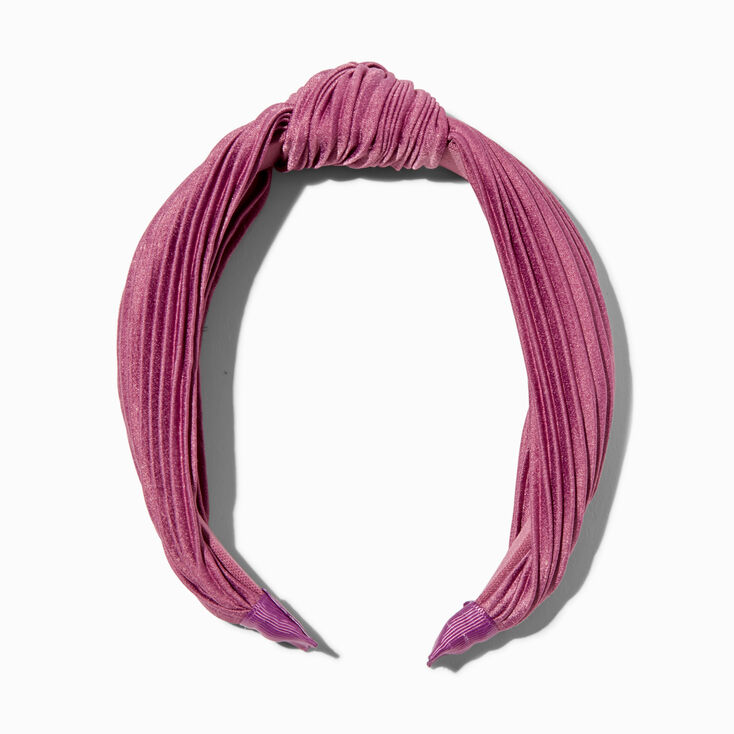 Lavender Pleated Knotted Headband,