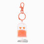 Orange Ice Pop Water-Filled Glitter Keychain,