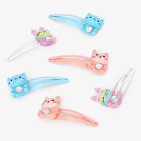 Barrettes clic clac petits animaux &agrave; paillettes Claire&#39;s&nbsp;Club - Lot de 6,