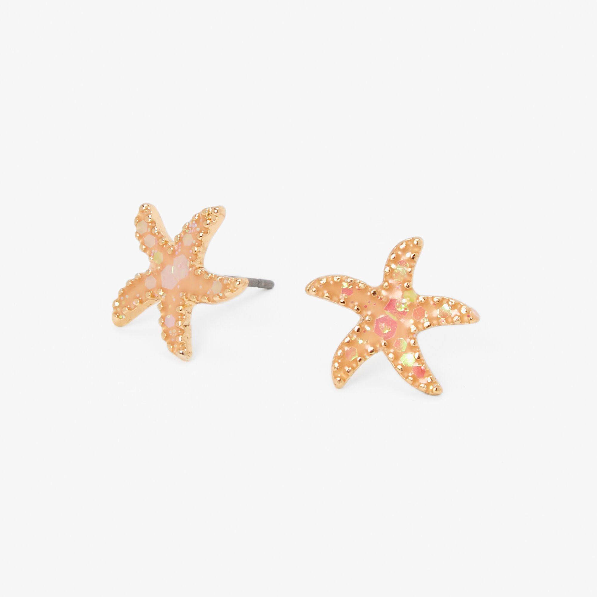 View Claires ColorChanging Uv Starfish Stud Earrings Silver information