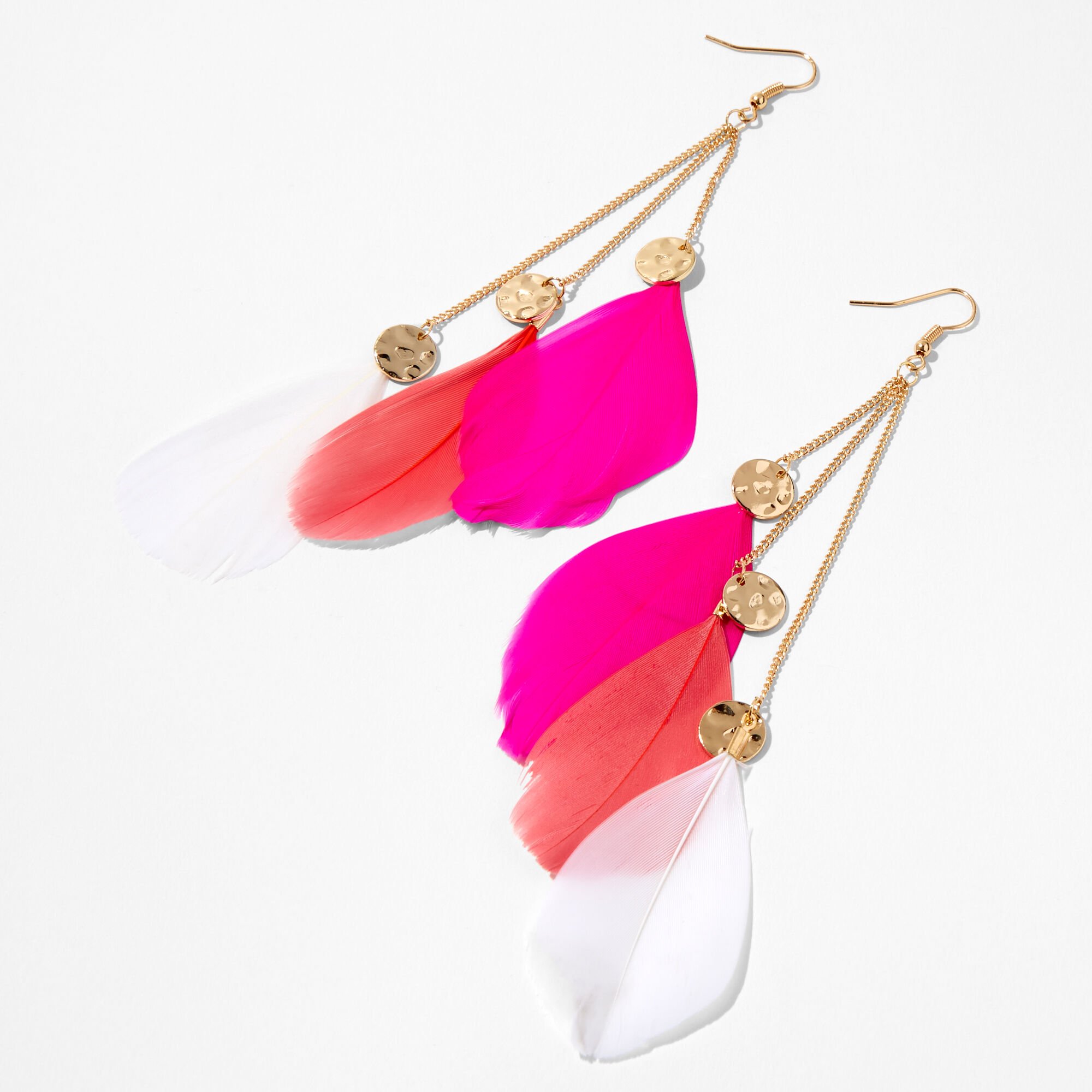 Claire's feather earrings outlet