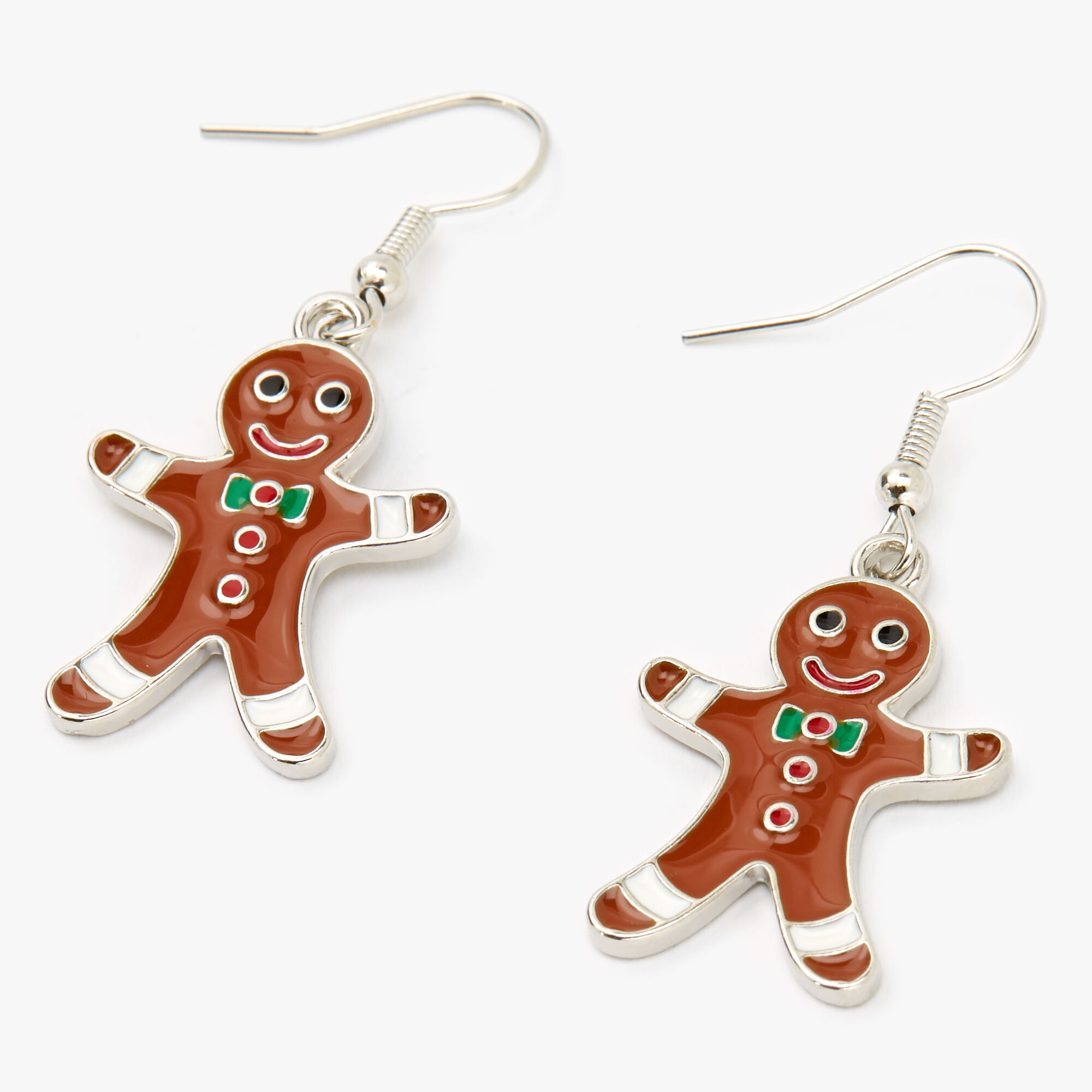 Polymer Clay Earrings- holiday earrings Christmas Earrings Handmade Earrings Gingerbread Sweater Earrings
