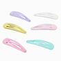 Claire&#39;s Club Glitter Pastel Snap Hair Clips - 6 Pack,